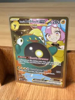 Iono’s Bellibolt ex 188/159 Journey Together Gold Hyper Rare Card Pokemon TCG 196214108264 - Image 3
