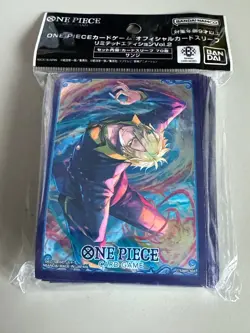 BANDAI ONE PIECE CARD GAME - Card Sleeve Premium Sanji 70 pcs New - Image 1