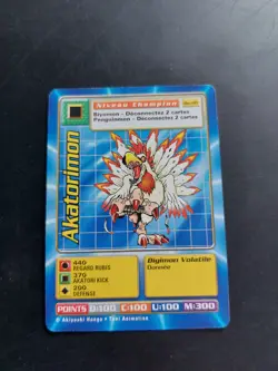 Akatorimon French Digimon Card Bandai 1999 Bo-121 Series 3 French Card - Image 1