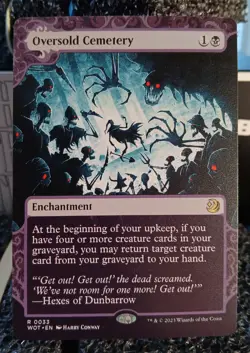 MTG Oversold Cemetery 0033 Borderless WOT Eldraine Enchanting Tales MTG Card - Image 1