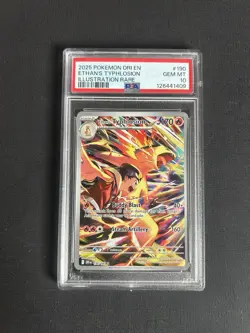Pokemon TCG Ethan's Typhlosion Destined Rivals Illustration Rare Card Psa 10 - Image 1