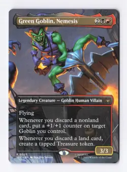 Green Goblin, Nemesis (Borderless) (R) MTG Marvel's Spider-Man Eternal-Legal SPE - Image 1