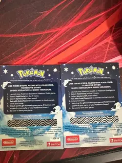 Pokemon Scarlet And Violet Serial Codes Shiny Koraidon or Miraidon UNSCRATCHED! - Image 2