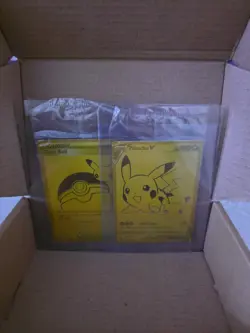 Pokemon Celebrations Pikachu V & PokeBall Gold Promos SWSH145 SWSH146 - Sealed - Image 1