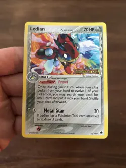 Pokemon TCG Ledian Delta Species 18/101 Reverse Holo Ex Dragon Frontiers Stamped - Image 1