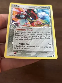 Pokemon TCG Ledian Delta Species 18/101 Reverse Holo Ex Dragon Frontiers Stamped - Image 3