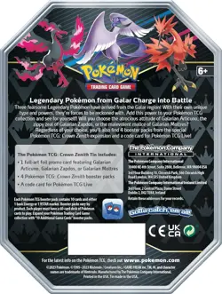 Pokemon Crown Zenith Galarian Articuno Tin - Image 2