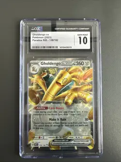 Pokemon 2023 Gholdengo EX 139/182 Paradox Rift Holo CGC 10 - Image 1
