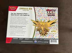 Pokemon 151 Scarlet & Violet Zapdos EX Collection Box New Sealed - Image 2