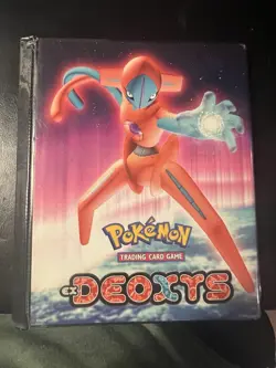 2005 Pokemon TCG EX Deoxys Binder Very Rare 4 Pocket - Image 1