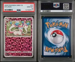 POP 3 PSA 10 Sylveon 07/14 CBB2C S-Chinese Gem Pack Vol 2 Reverse Holo Pokemon - Image 3