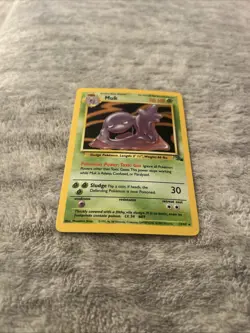 Pokemon TCG Muk Fossil 13/62 Holo Rare 1999 LP/nm - Image 3