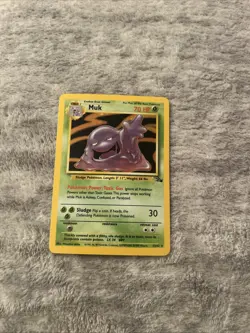 Pokemon TCG Muk Fossil 13/62 Holo Rare 1999 LP/nm - Image 4