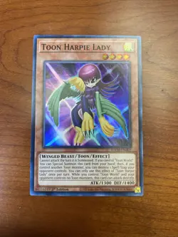 Yugioh! Toon Harpie Lady - TOCH-EN002 - Super Rare - 1st Edition - NM - Image 1