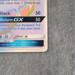 Pokemon TCG Unbroken Bonds Dedenne GX 219/214 Secret Rare Rainbow Card - Image 2