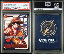 One Piece Card Luffy Flagship Winner Promo PSA10 - Image 3