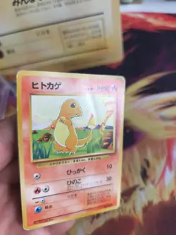 Pokemon Karte Card Base expansion set no rarity japanese Charmander Glumanda LP - Image 2