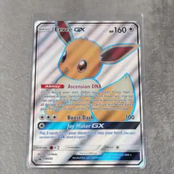 Pokemon Eevee GX TCG Full Art Holo Rare Black Star Promo Card SM242 - Image 1
