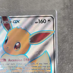 Pokemon Eevee GX TCG Full Art Holo Rare Black Star Promo Card SM242 - Image 4