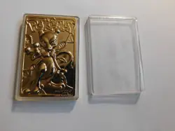 Pokemon Mewtwo Gold Plated Trading Card Nintendo Limited Edition 1999 - Image 1