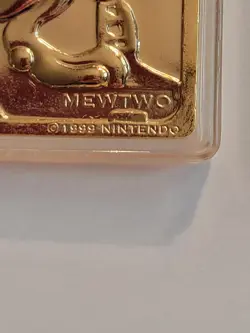 Pokemon Mewtwo Gold Plated Trading Card Nintendo Limited Edition 1999 - Image 3