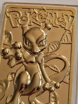 Pokemon Mewtwo Gold Plated Trading Card Nintendo Limited Edition 1999 - Image 4