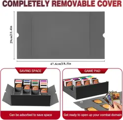 Trading Card Storage Box, 3000+ MTG Deck Box with 24 Dividers & 6 Card Supporter - Image 5