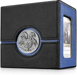 Commander Deck Box for MTG with Metal Emblem, Card Deck Box with Dice Tray, Hold - Image 1