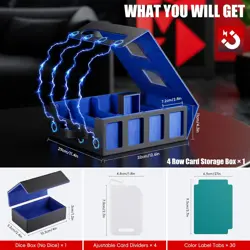 Trading Card Storage Box - 3500+ Magnetic MTG Deck Box with Handle,Commander & T - Image 2