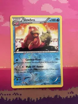 Pokemon Card Slowbro Breakpoint Reverse Holo Uncommon 20/122 Near Mint - Image 1