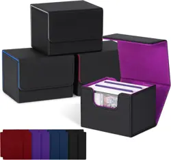 Card Deck Box for Trading Cards, MTG Commander Deck Box Holds 120+ Single Sleeve - Image 1