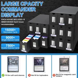 Trading Card Storage Box,15000+ Card Deck Box for MTG Commander, Trading Card Or - Image 2