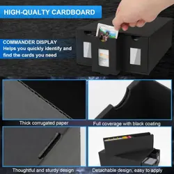 Trading Card Storage Box,15000+ Card Deck Box for MTG Commander, Trading Card Or - Image 5