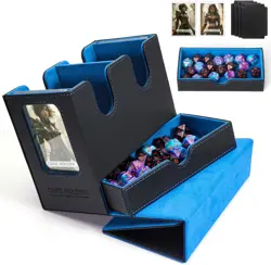 Mtg Deck Box for Commander Deck Box with Dice Tray Fits 230 Cards, 4 in 1 for Ma - Image 1