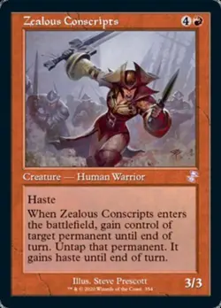 Zealous Conscripts - Light Play MTG Time Spiral Remastered - Image 1