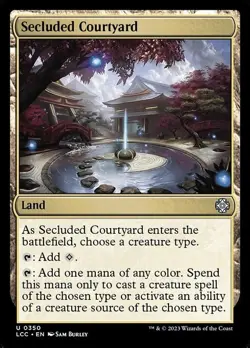 Secluded Courtyard - The Lost Caverns of Ixalan Commander - MTG - Image 1