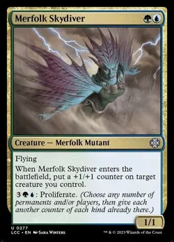 Merfolk Skydiver - The Lost Caverns of Ixalan Commander - MTG - Image 1