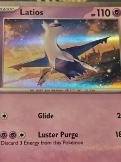 Latios HOLO Rare 073/182 Paradox Rift Pokemon - Image 3