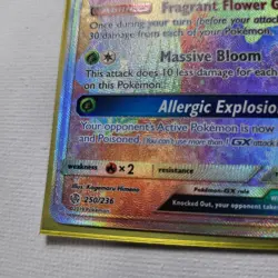 Pokemon! Vileplume GX 250/236 - Secret Rainbow Rare - Cosmic Eclipse - NM/Mint - Image 5