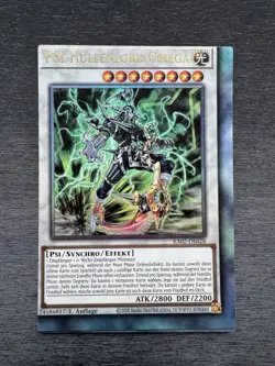 YuGiOh! Psy-Framelord Omega RA02 - Error Misprint Miscut German 1st Edition NM - Image 2