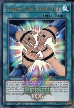 1st ed Symbol of Friendship ultra rare BLHR-EN058 Yugioh - Image 1