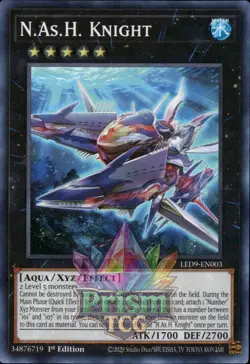 1st ed N.As.H. Knight super rare LED9-EN003 Yugioh - Image 1