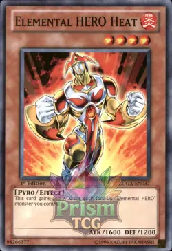 1st Ed Elemental HERO Heat LCGX-EN037 Yugioh - Image 1