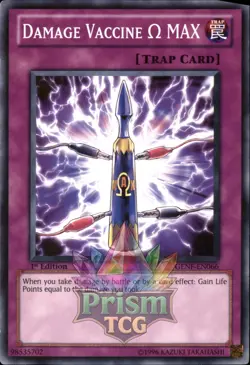 1st Ed Damage Vaccine Omega MAX GENF-EN066 Yugioh - Image 1