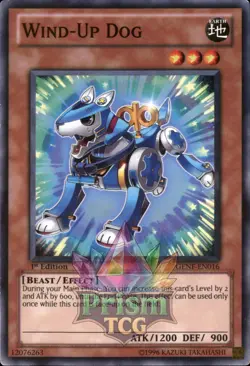 1st Ed Wind-Up Dog GENF-EN016 Yugioh - Image 1
