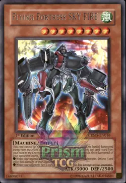 1st ed Flying Fortress SKY FIRE rare CRMS-EN016 Yugioh - Image 1