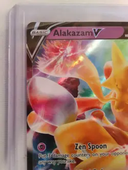 Alakazam V Promo SWSH083 Vivid Voltage Holo V Rare Pokemon Card NM - Image 2
