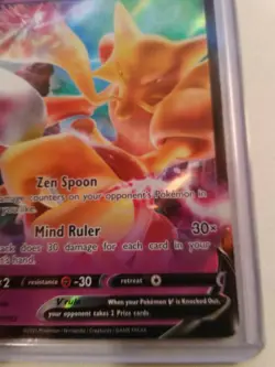 Alakazam V Promo SWSH083 Vivid Voltage Holo V Rare Pokemon Card NM - Image 5