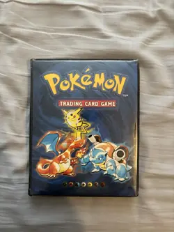 original pokemon vintage binder and rare vintage cards- mix of rare/holo/common - Image 1