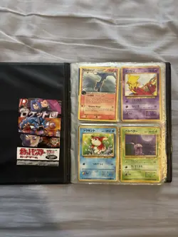 original pokemon vintage binder and rare vintage cards- mix of rare/holo/common - Image 2